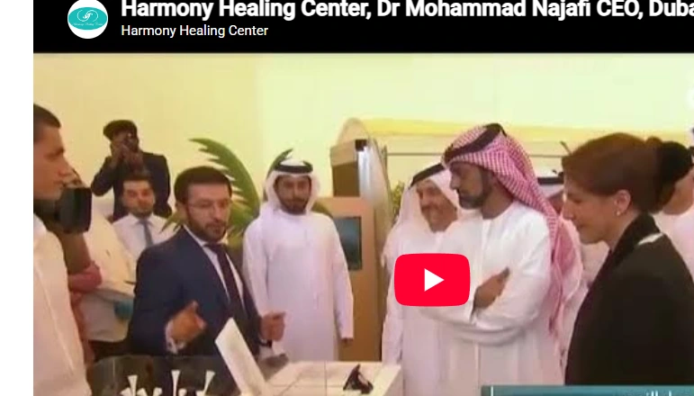 Original Dubai TV interview image featuring Dr. Mohammad Najafi